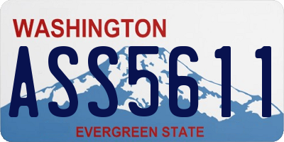 WA license plate ASS5611