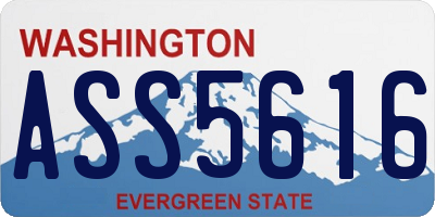 WA license plate ASS5616