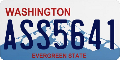 WA license plate ASS5641