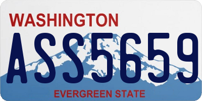 WA license plate ASS5659