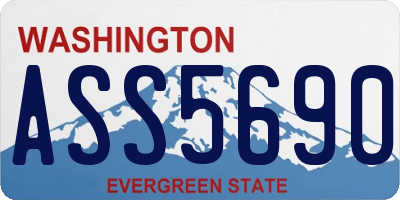 WA license plate ASS5690