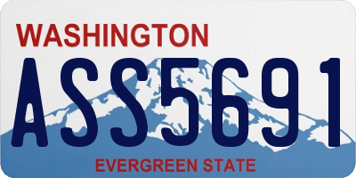 WA license plate ASS5691