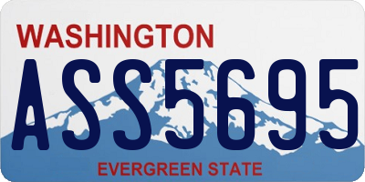 WA license plate ASS5695