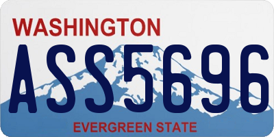 WA license plate ASS5696
