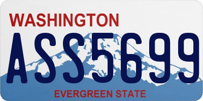 WA license plate ASS5699