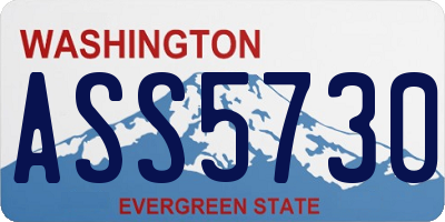 WA license plate ASS5730