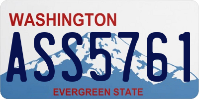 WA license plate ASS5761
