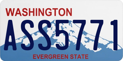 WA license plate ASS5771