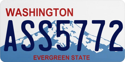 WA license plate ASS5772