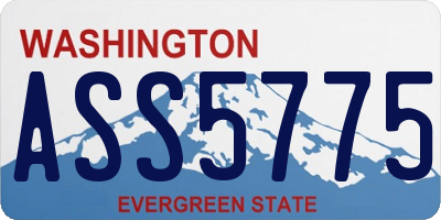WA license plate ASS5775