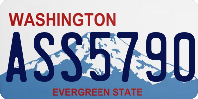WA license plate ASS5790
