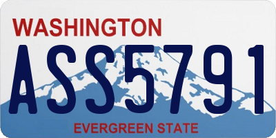 WA license plate ASS5791