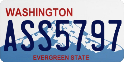 WA license plate ASS5797