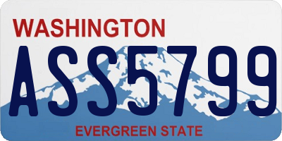 WA license plate ASS5799