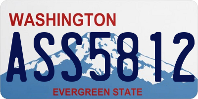 WA license plate ASS5812