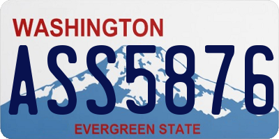 WA license plate ASS5876