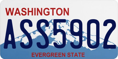 WA license plate ASS5902