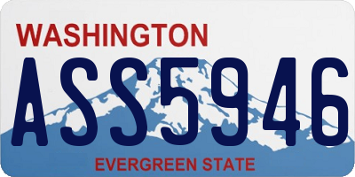 WA license plate ASS5946