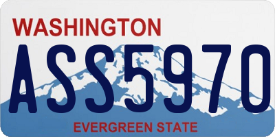 WA license plate ASS5970