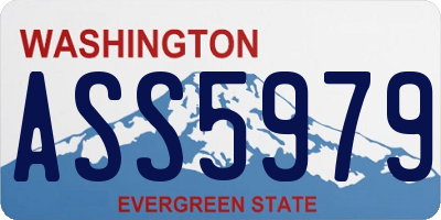 WA license plate ASS5979