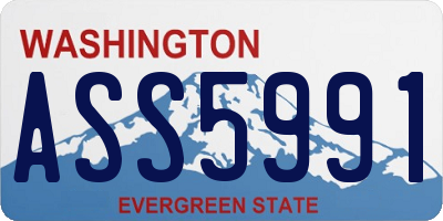 WA license plate ASS5991