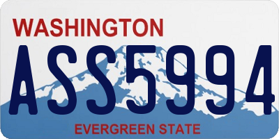 WA license plate ASS5994