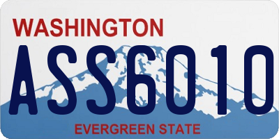 WA license plate ASS6010
