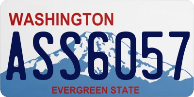 WA license plate ASS6057