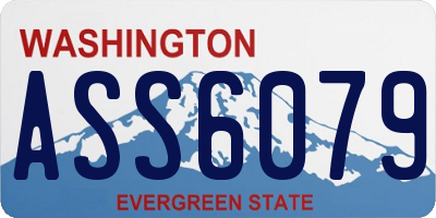 WA license plate ASS6079