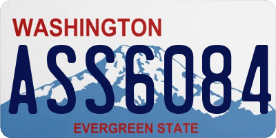 WA license plate ASS6084
