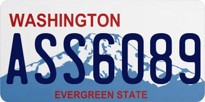 WA license plate ASS6089
