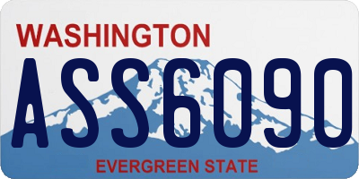 WA license plate ASS6090