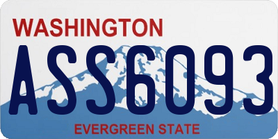 WA license plate ASS6093