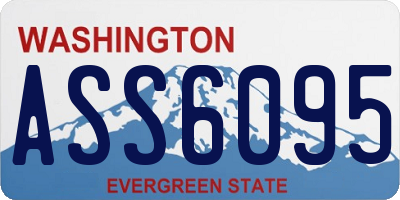 WA license plate ASS6095