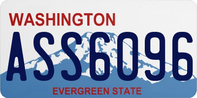 WA license plate ASS6096