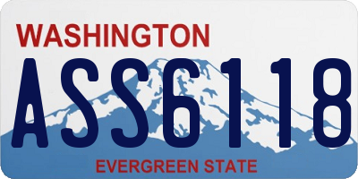 WA license plate ASS6118