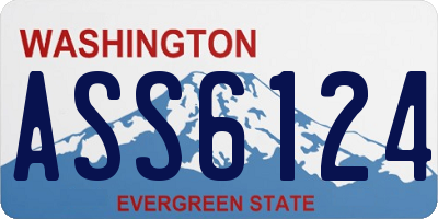 WA license plate ASS6124