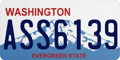 WA license plate ASS6139