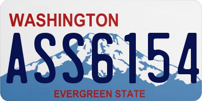 WA license plate ASS6154