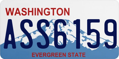 WA license plate ASS6159