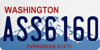WA license plate ASS6160