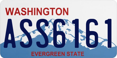 WA license plate ASS6161