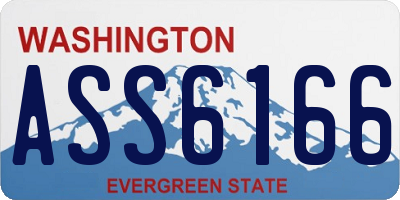 WA license plate ASS6166