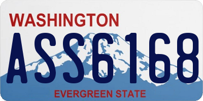 WA license plate ASS6168