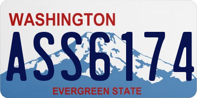 WA license plate ASS6174