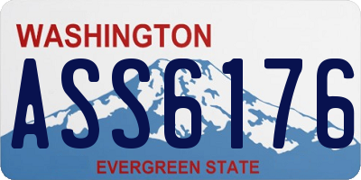 WA license plate ASS6176