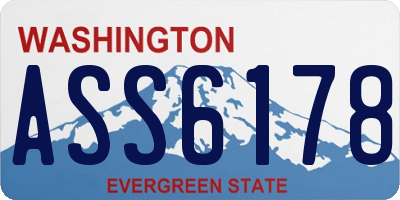 WA license plate ASS6178
