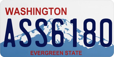 WA license plate ASS6180