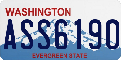 WA license plate ASS6190