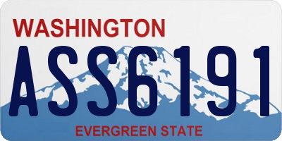 WA license plate ASS6191
